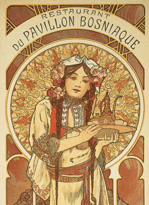 Alphons Mucha menu